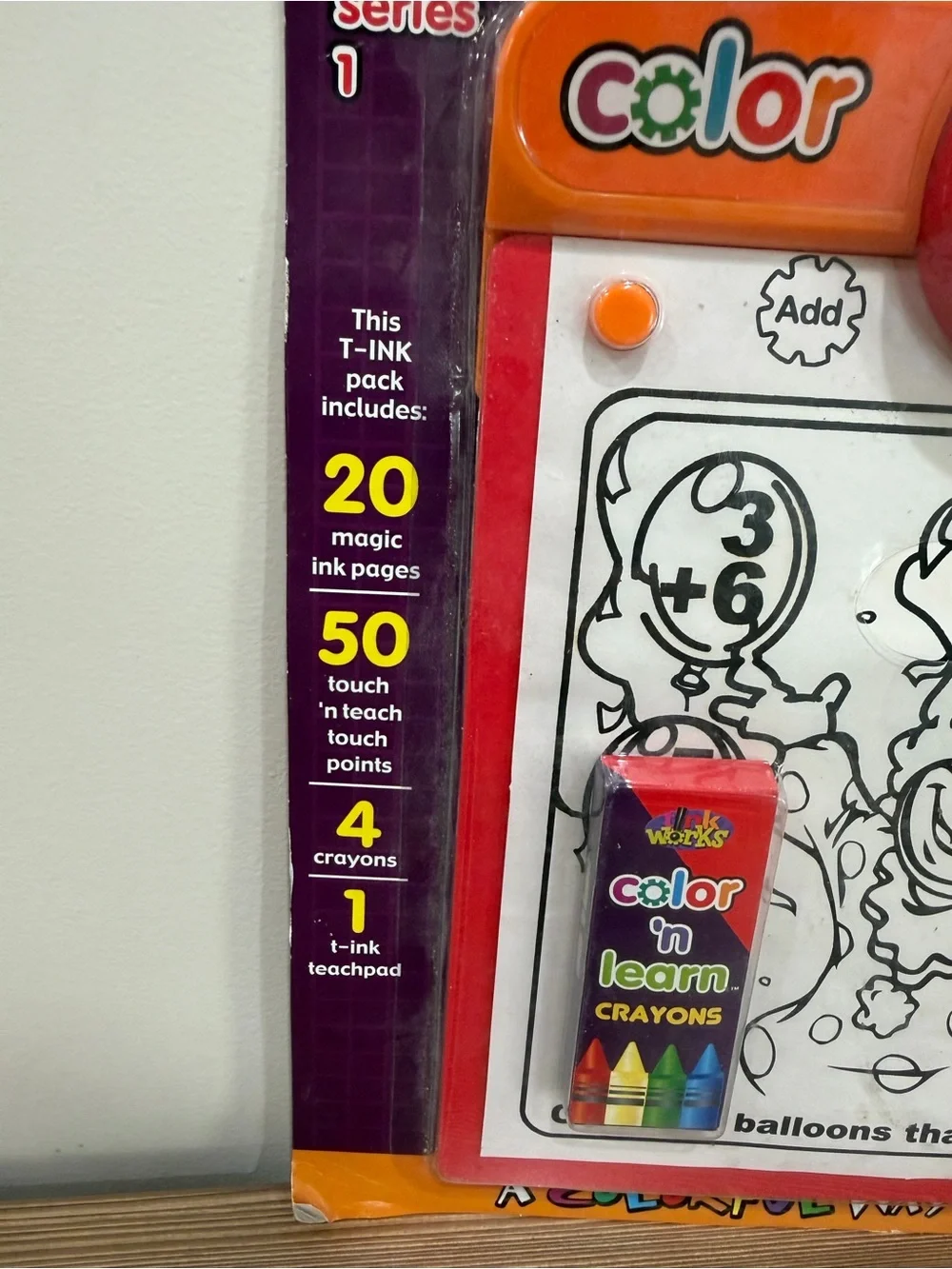 2 VTG Y2k T-Ink Works Color 'n Learn Series 1 Interactive Toy Set Add Spell NEW
